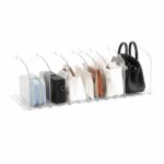 12-Adjustable Handbag Storage Organiser Shelf Dividers RRP £252