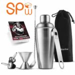 12 FineDine 7 Piece Stainless Steel Cocktail Shaker Set RRP £270