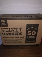 4 Boxes of 50 Velvet Clothes Hangers RRP £99