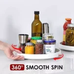 40-Spinning Organizer Rotating Tray 1-Tier Spice Rack Round Shelf Condiment Storage RRP £559 - Image 2